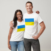 T - Shirt der ukrainischen Flagge (Unisex)