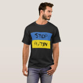 T - Shirt der ukrainischen Flagge (Vorne ganz)