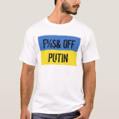 T - Shirt der ukrainischen Flagge (Vorderseite)