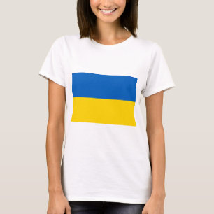 T - Shirt der ukrainischen Flagge (Ukraine)