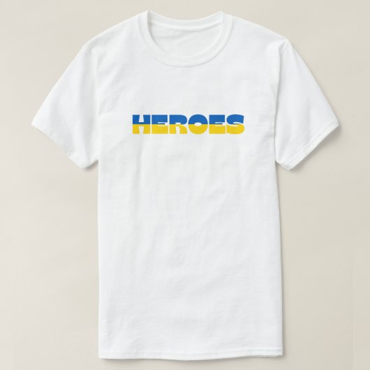T - Shirt der ukrainischen Helden Solidarität (Design vorne)
