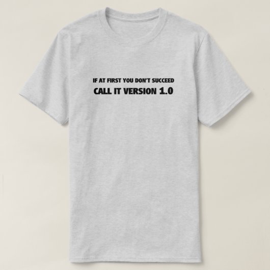 T - Shirt der Versions-1,0 (Design vorne)