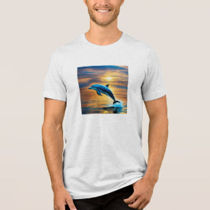 T - Shirt der verspielten Dolphin Splash