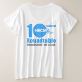 T - Shirt der Vhals der Frauen, plus Größen (Design Rückseite)