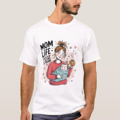 T - Shirt der Vintagen Blumenmutter (Vorderseite)