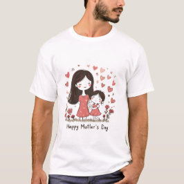 T - Shirt der Vintagen Blumenmutter