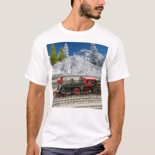 T - Shirt der Vintagen Eisenbahn zu Weihnachten