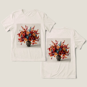 T - Shirt der weiblichen Herbst-Bouquet-Trimixe