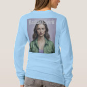 T - Shirt der weiblichen Portraitstrahlung Radiant (Rückseite)