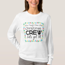 T-Shirt der Weihnachtsfamilie Crew