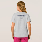 T - Shirt der Welt - Mädchen leicht grau (Schwarz voll)