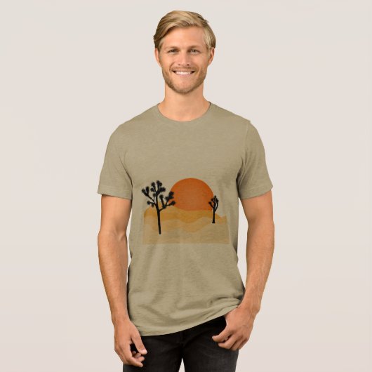 T - Shirt der Wüstenlandschaft (Vorderseite voll)
