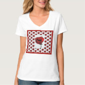 T - Shirt der zeitgenössischen Roten Poppies (Vorderseite)