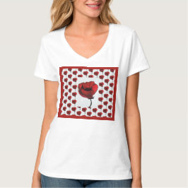 T - Shirt der zeitgenössischen Roten Poppies