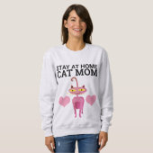 T - Shirt DER ZUHAUSE CAT-MAMA bleibe (Vorne ganz)