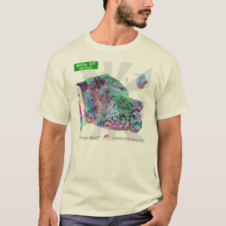 T - Shirt des Alta-Ski-Bereichs-3dSkiMaps