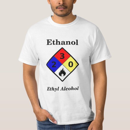 T - Shirt des Äthanol-MSDS (Vorderseite)