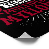 T-Shirt des Blutkrebses - Multiples Myelom Poster (Ecke)