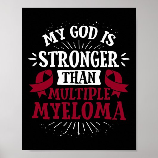 T-Shirt des Blutkrebses - Multiples Myelom Poster (Vorne)