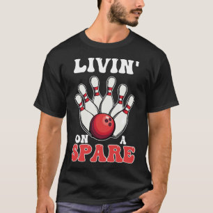 T-Shirt des Bowlingliga-Teams "Living on a Spare S