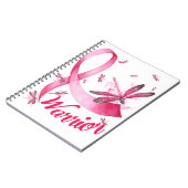 T - Shirt des Brustkrebs-Bewusstseins für den Krie Notizblock (Linke Seite)