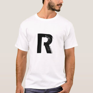 T-Shirt des Buchstaben R