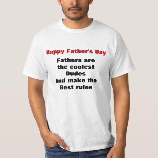 T - Shirt des coolen Typs (Vorderseite)