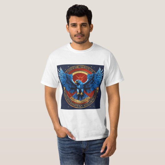 T - Shirt des Eisbergs Fierce Crystal Eagle: Entfe (Vorne ganz)