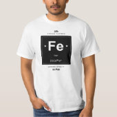 T - Shirt des Eisen-chemischen Elements mit (Vorderseite)