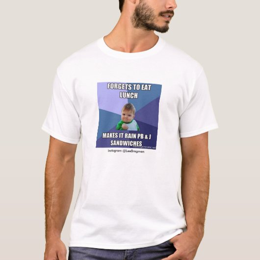 T - Shirt des Erfolgs-KindPB&J Meme (Vorderseite)