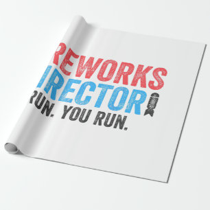 T - Shirt des Feuerwerksdirektors am 4. Juli Shirt Geschenkpapier