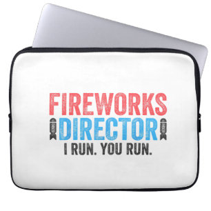 T - Shirt des Feuerwerksdirektors am 4. Juli Shirt Laptopschutzhülle