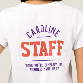 T - Shirt des Gastgewerbes auf beiden Seiten