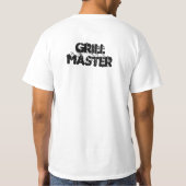 T - Shirt des "Grillmeisters" des sonnigen Vaters (Rückseite)