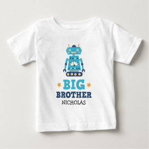 T - Shirt des großen Bruders mit retro Roboter und