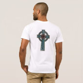 T - Shirt des keltischen Kreuz-2 (Schwarz voll)