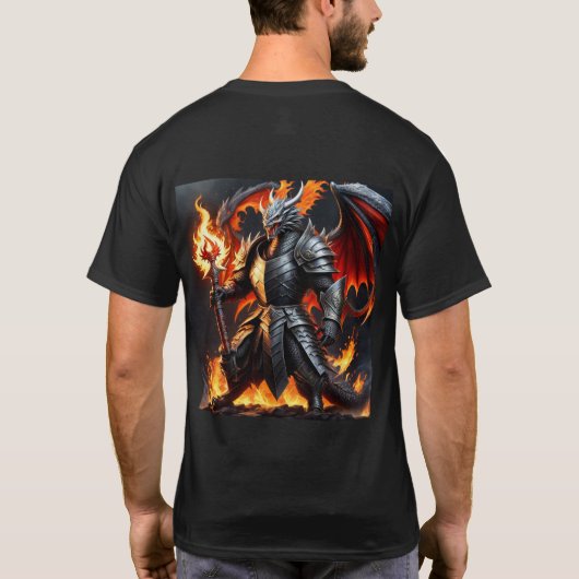 T - Shirt des Kriegerdrachen (Rückseite)