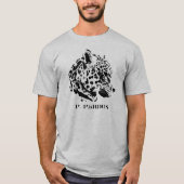 T - Shirt des Leopard-Gesichts-(Panthera pardus) (Vorderseite)