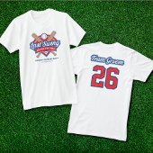 T - Shirt des letzten Swing Baseball-Bachelor-Team