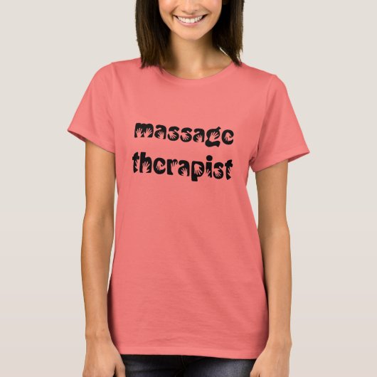 T - Shirt des Massagetherapeuten (Vorderseite)