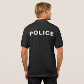 T - Shirt des Polizeibeamten (Schwarz voll)