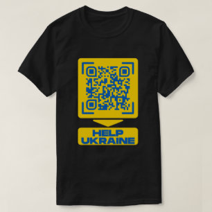 T - Shirt des QR-Kodex für die Ukraine