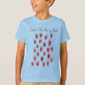T - Shirt des Quirky Strawberry Pattern Boy (Vorderseite)