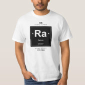 T - Shirt des Radium-chemischen Elements mit (Vorderseite)