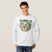 T-Shirt des Regenbogen-Tiger-L/S (Vorne ganz)