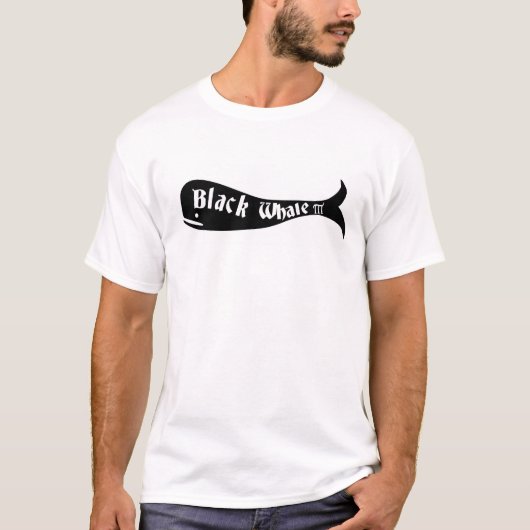 T-Shirt des schwarzen Wal-III für Männer (Vorderseite)