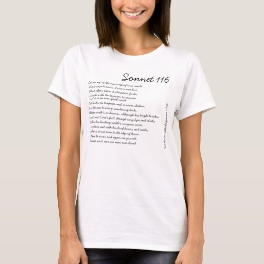 T - Shirt des Sonett-116 (Vorderseite)