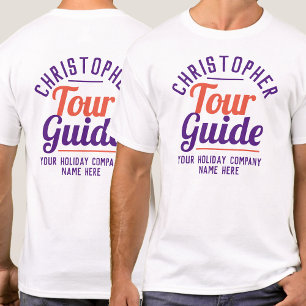 T - Shirt des Tour Guide auf beiden Seiten gedruck
