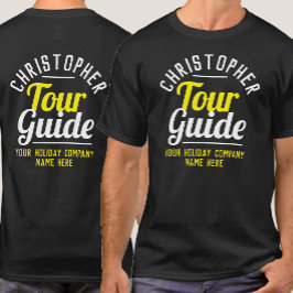 T - Shirt des Tour Guide auf beiden Seiten gedruck