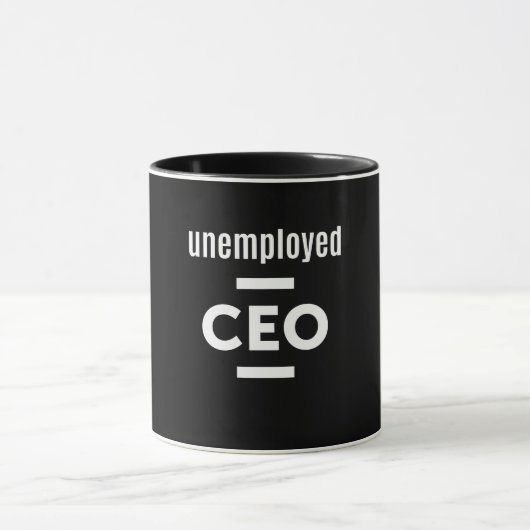 T - Shirt des unbeschäftigten CEO - Geschenk für U Tasse (Zentrum)